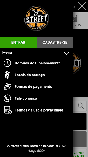 Android application 22street distribuidora screenshort