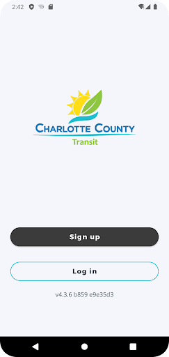 Android application Charlotte Rides screenshort