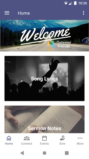 Android application Gateway Friends screenshort