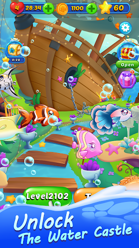 Ocean Fish Aquarium Match 3 Screen 2