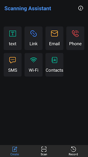 Android application Scanning Assistant screenshort