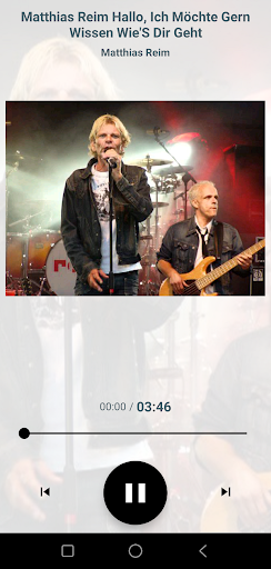 Android application Matthias Reim musik Deutsche screenshort