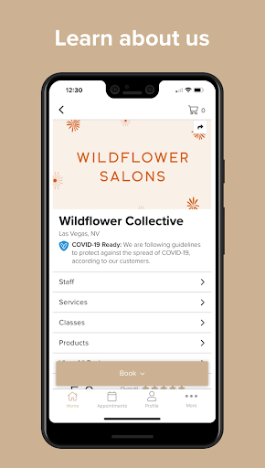 Wildflower Salons Screen 3