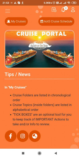 Android application Autism on the Seas screenshort