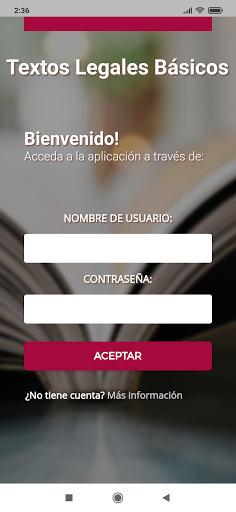 Android application Textos Legales Básicos screenshort