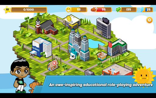 Android application EduCity Adventure screenshort