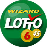 Lotto wizard. number generator icon