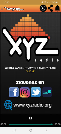 XYZ RADIO Screen 2