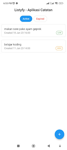 Listyfy - Aplikasi Catatan Screen 3