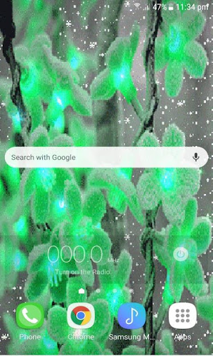 Snowy Light Flowers LWP