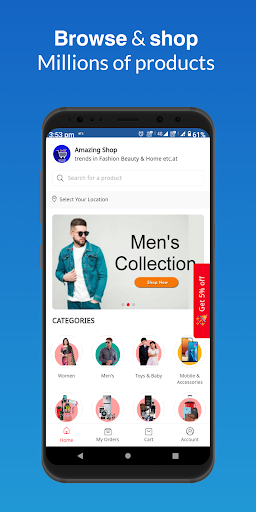 Android application Amazing Shop online shopping screenshort