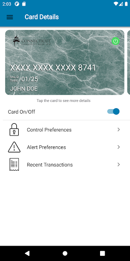 Android application Connecticut Com Bank Secure screenshort