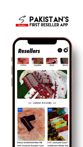 Android application Selection Resellers App screenshort