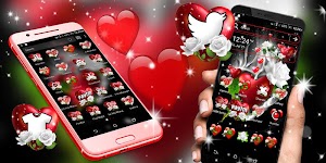 screenshot of Love Heart Launcher Theme