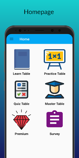 Android application Math app:Multiplication table screenshort