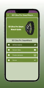 K9 Ultra Pro SmartWatch Guide