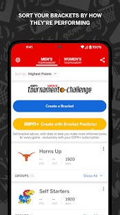 ESPN Tournament Challenge Screenshot