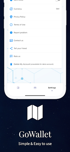 GoWallet - Track Your Earnings Screen 3