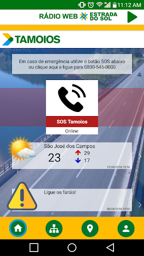Android application Rodovia TAMOIOS screenshort