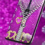 Cover Image of Descargar Glitter Zipper Lock Screen  APK