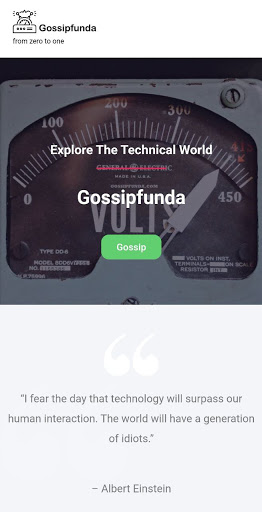 Android application Gossipfunda 2.0 screenshort