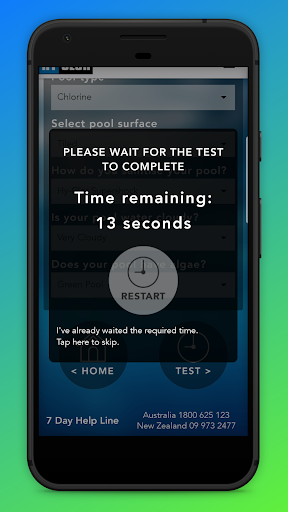 Hy-Clor Pool Testing Screen 3