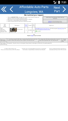 Affordable Auto & Truck Parts Screen 3