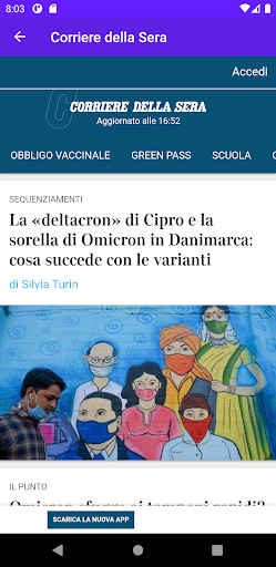 All in one Italian Newspapers Screen 3