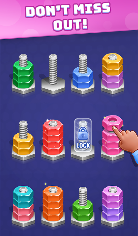 Nuts & Bolts - Screw Sort 3d - 1.0 - (Android)