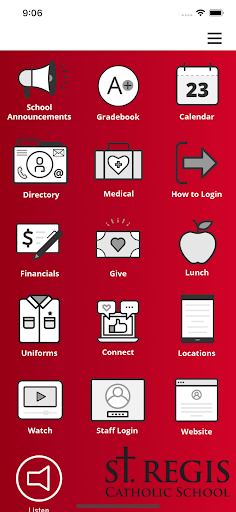 Android application St. Regis Catholic School screenshort