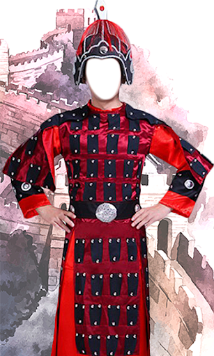 Man Chinese Costume Photo Montage