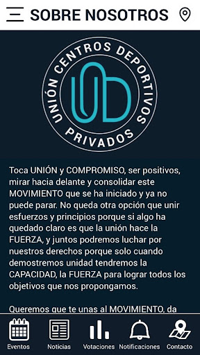Unión Centros Deportivos Priva Screen 2