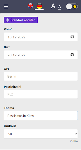 Demo-Alarm Berlin Screen 3