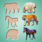 Puzzle Game Animals Birds and Fish for Toddlers icon