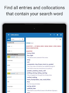 Oxford Collocations Dictionary Screenshot