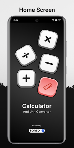 Android application Calculator and Unit Converter screenshort
