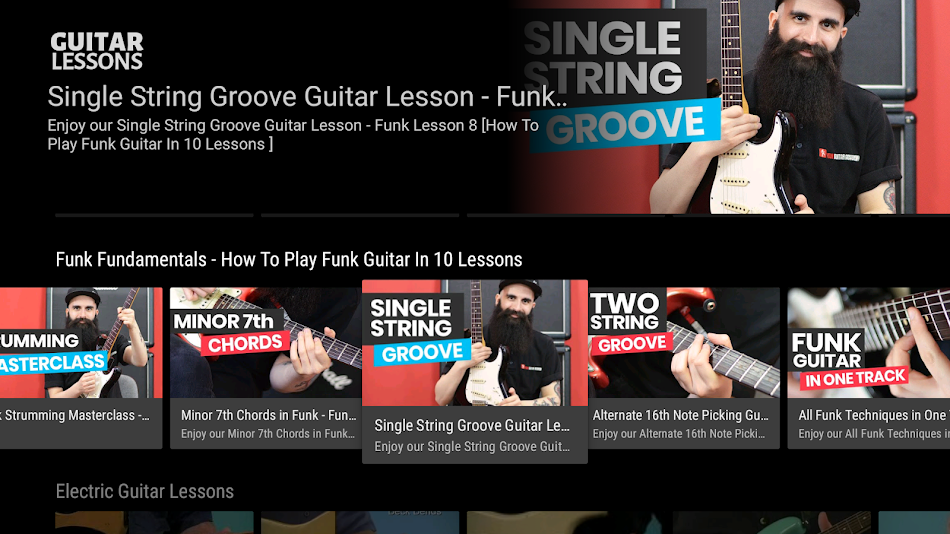 #3. Guitar Lessons - All Levels (Android) De: Omnify CTV