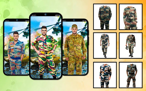 Android application Army commando military suit screenshort