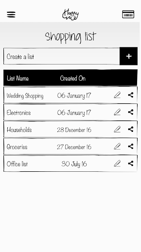 Screenshot of happyME app
