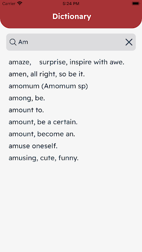 Seneca Dictionary Screen 3
