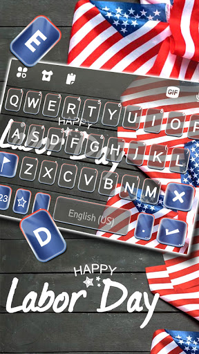 Happy Labor Day Keyboard Backg Screen 2