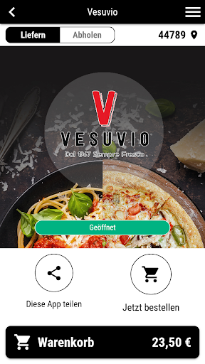 Android application Vesuvio screenshort