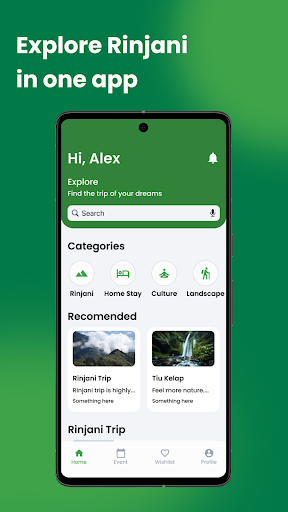 Android application Rinjani Visitor screenshort