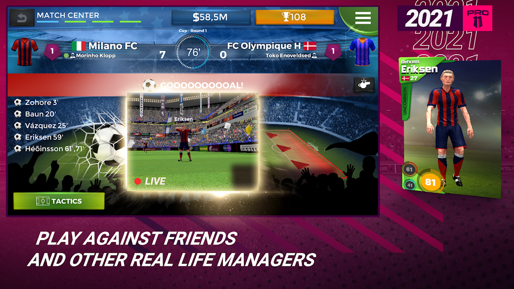 Pro 11 - Football Manager Game screen 2