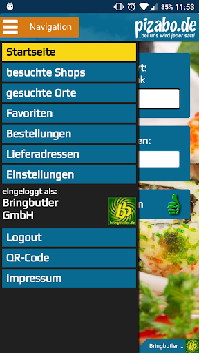 Pizabo - Lieferservice-App Screen 2
