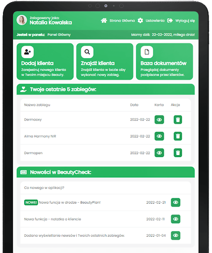 Android application BeautyCheck screenshort