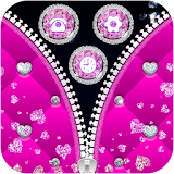 Pink Zipper Flower Petals Theme icon