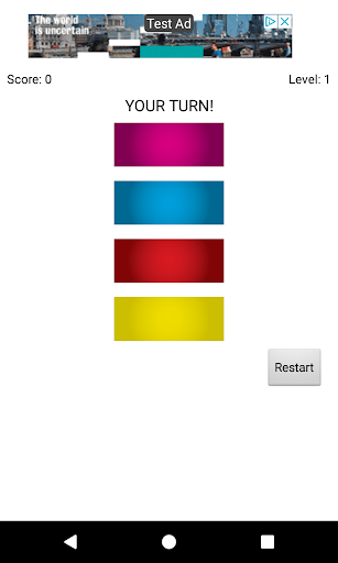 Memory Game Screen 3
