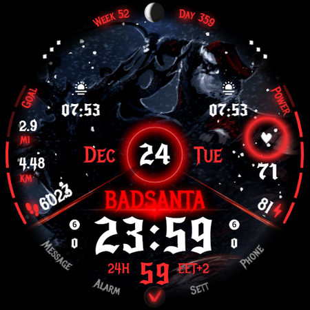 BAD SANTA Christmas Watch Face screenshot 32