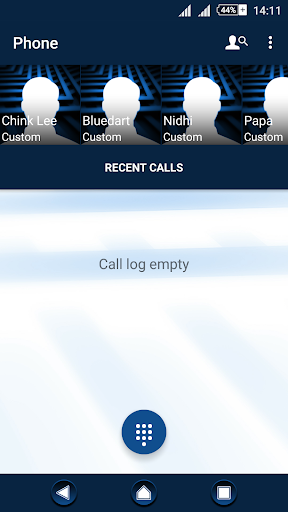 Zig Zag Blue Theme For Xperia